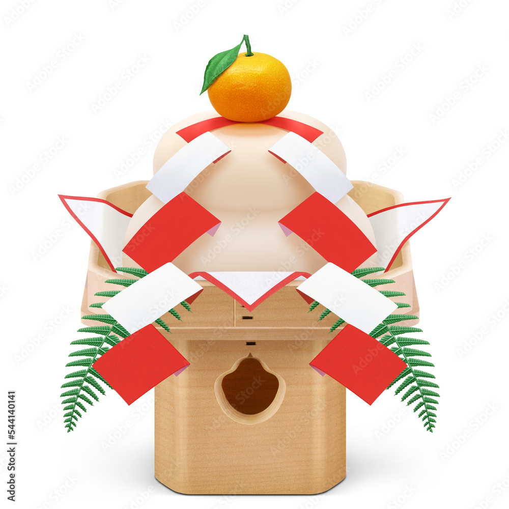 鏡餅と金箔のお正月フレーム飾り枠イラスト無料イラスト かわいいフリー素材集 フレームぽけっと