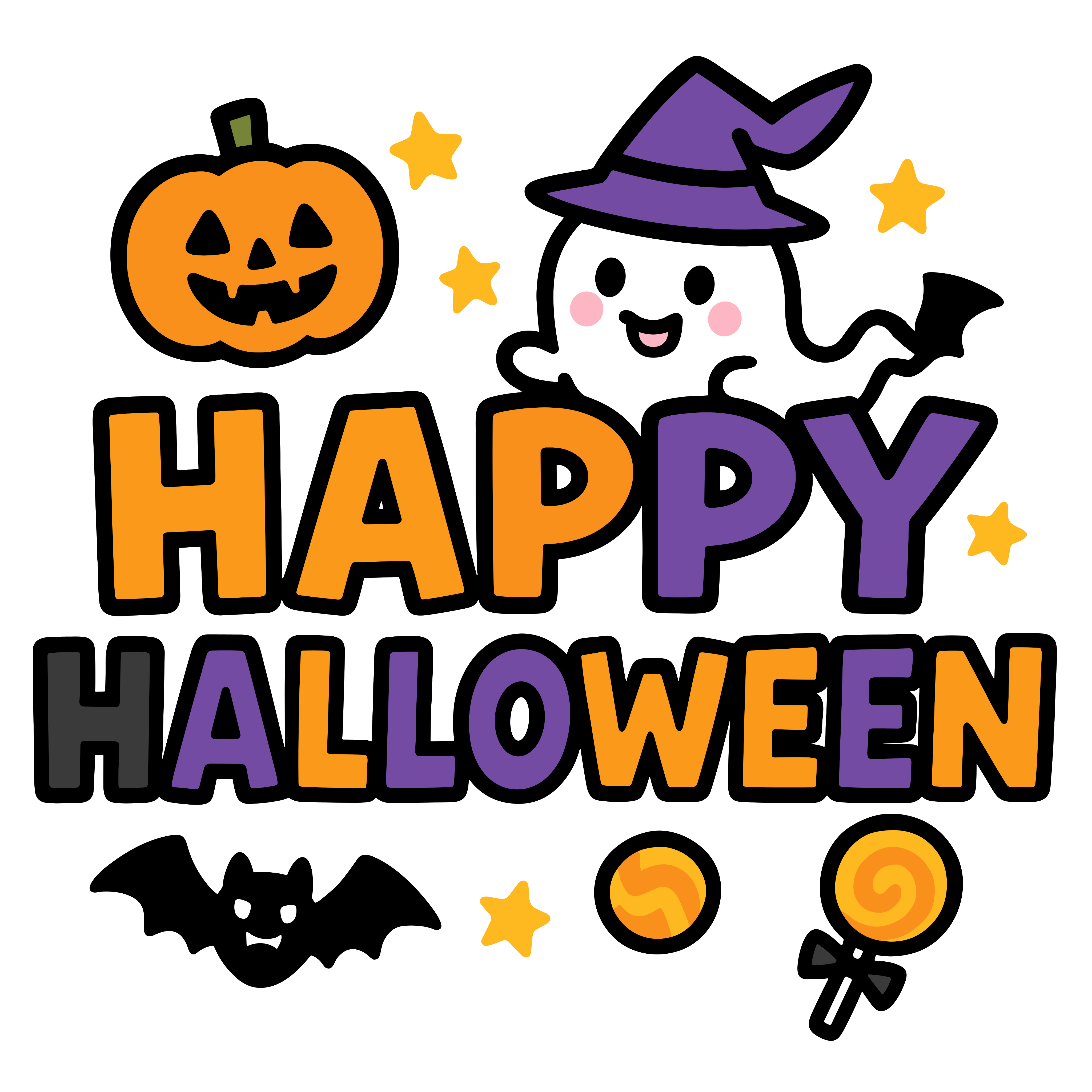 ハッピーハロウィン 文字 ③ - メルカリ