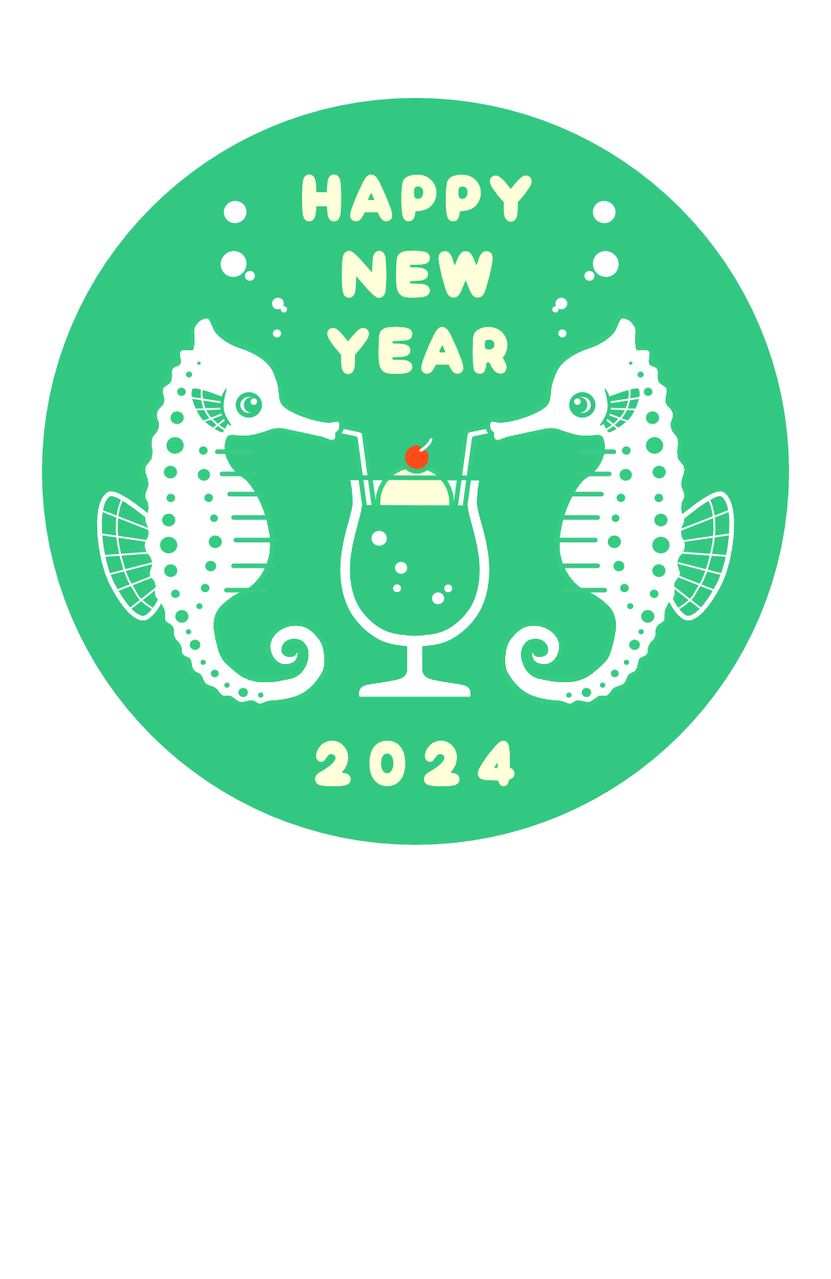 tubutubupumpkinタツノオトシゴの年賀状ポストカードもminneに出しています💕 水彩でタツノオトシゴを描いて、帽子をかぶせたりマフラーしたりお洒落しているデザインにしました😊タツノオトシゴ 辰年年賀状 辰年 辰年イラスト たつどし 年賀状デザインminneで販売