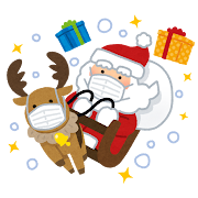 christmas-image-19クリスマスのフリー素材年賀状2026無料午年の年賀状テンプレートと馬のイラスト年賀状 でざいんばんく