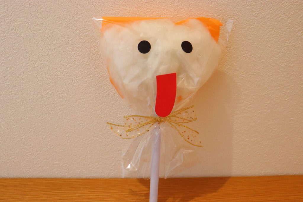 帽子をかぶったかぼちゃおばけペープサートの作り方 ハロウィン製作ほいくびより