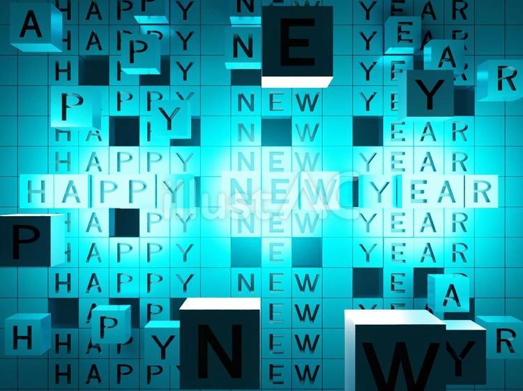 2025年賀状「ゴシックデザイン」ハッピーニューイヤー 英語添え書き付パターンのイラスト素材118585547- PIXTA