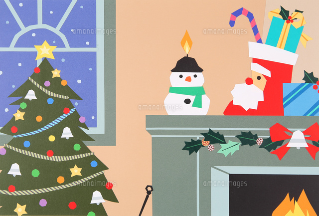 家具、暖炉、クリスマスの装飾が施されたインテリアを示す、カラフルなアイソメトリッククリスマスイラスト。フラットデザインのベクターイラスト。赤、青、白の背景にホリデーシーズンの画像。」のベクター画像素材 ロイヤリティフリー2086076311Shutterstock