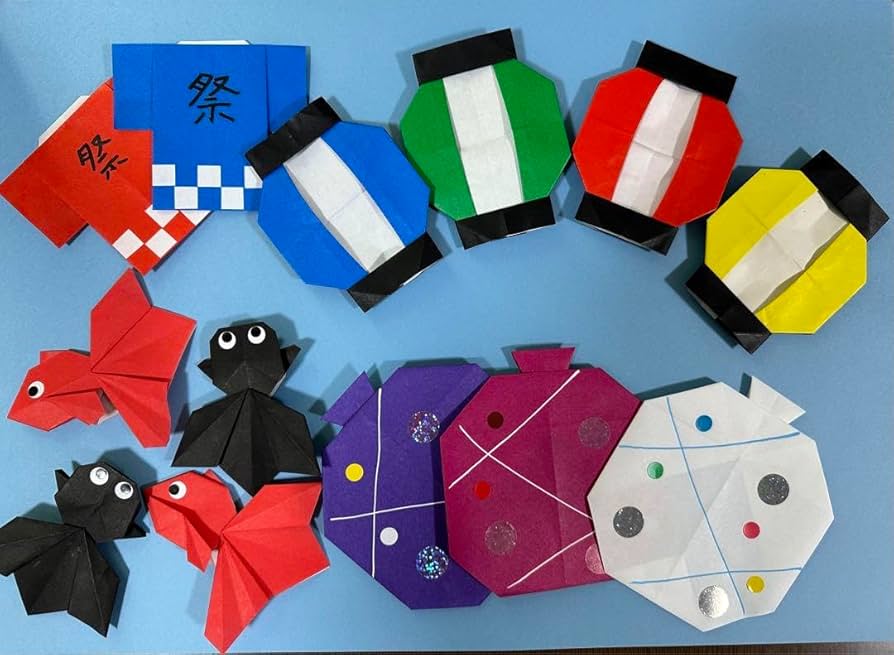夏の折り紙は可愛い立体金魚の作り方！夏祭りの飾り付け