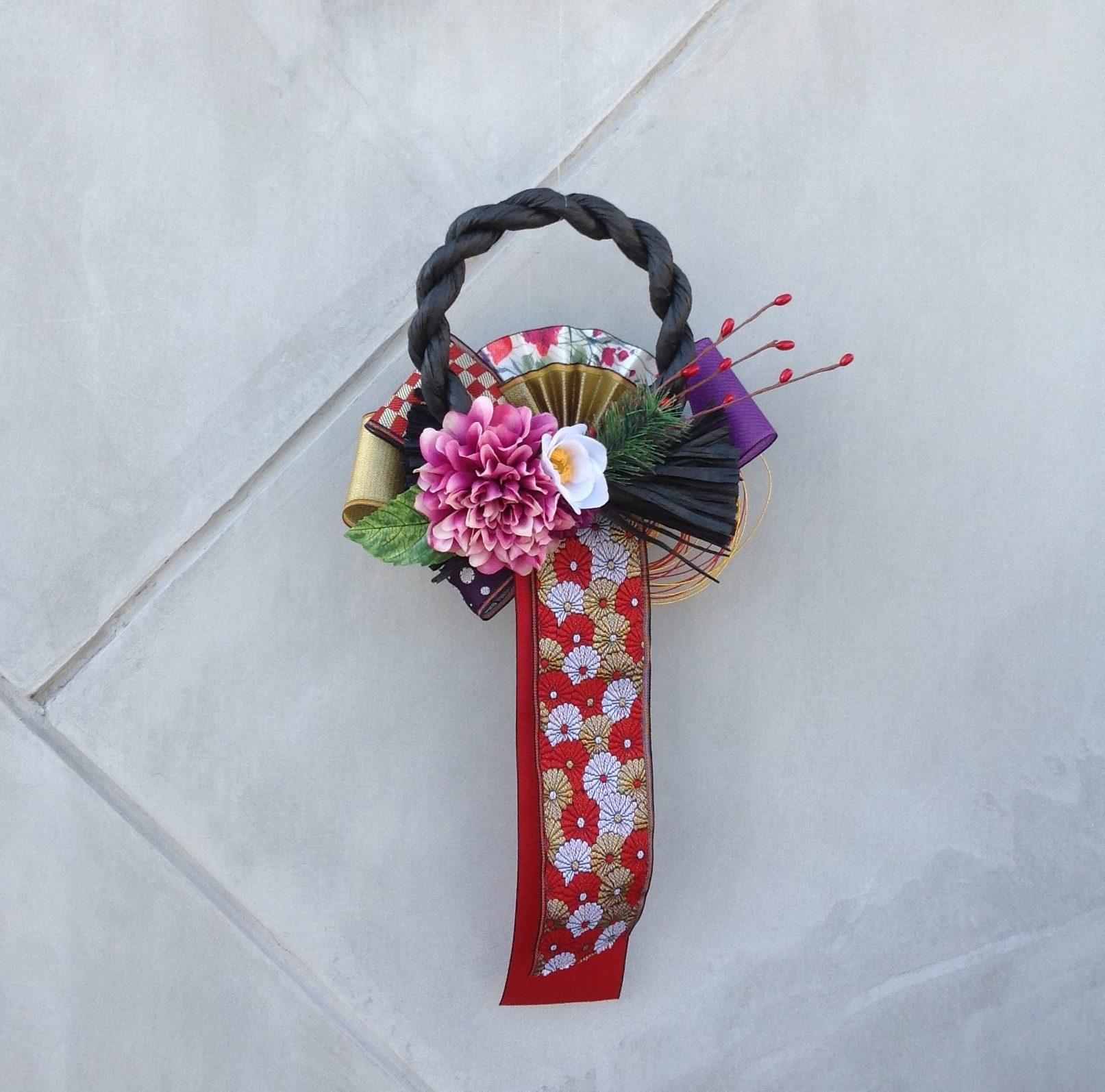 アーティフィシャルフラワーのしめ縄ワークショップのお知らせAmoRアモル・横浜市港北区のハンドメイドサロン