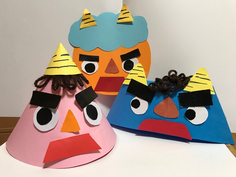 節分 顔はめタイプで鬼に変身できる☆紙皿で作る「鬼 おに のお面」-工作 ASOPPA！レシピ - あそっぱ