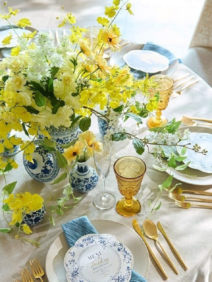 トレンド感たっぷり！結婚式のテーブルコーディネート実例