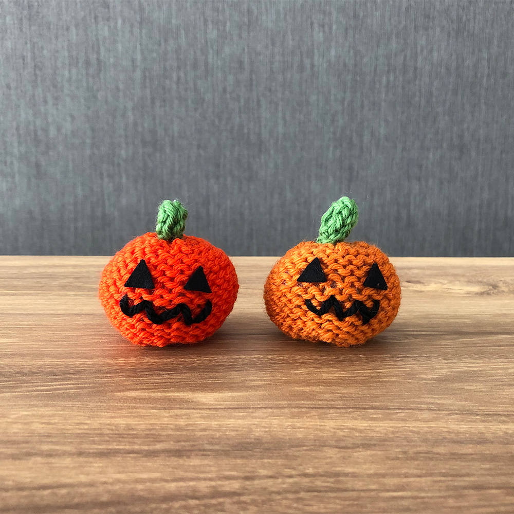 かぼちゃのあみぐるみ おばけのあみぐるみ ハロウィンのあみぐるみこゆりニットスタジオ 川越編み物教室棒針編み・かぎ針編み・タティングレース埼玉県編み物教室・川越編み物レッスン