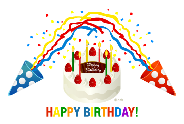 バースデー 透過png有 イラスト - No: 70424無料イラスト・フリー素材なら「イラストAC」
