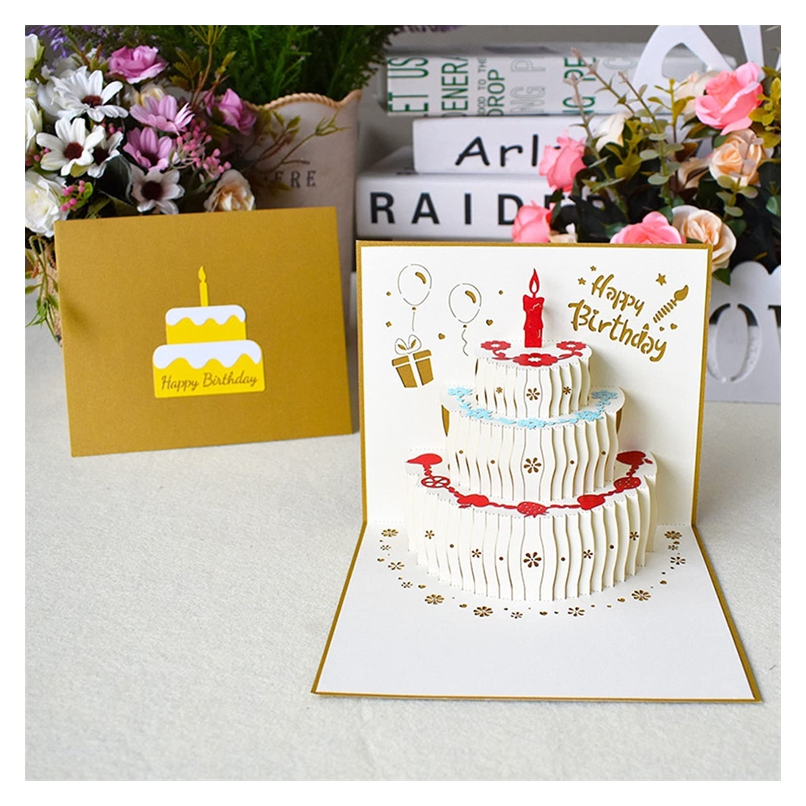 30003 誕生日 メッセージカード 手作り プリザーブドフラワー ローズ バラ ポスト投函 ギフト 花束 立体 おしゃれ フォトフレーム プレゼントプチギフト 送料無料en-tres エントレス気持ちが伝わる、ちょっと贅沢なメッセージカード