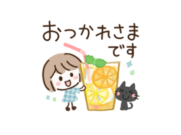 夏のあいさつスタンプできました♪BIRDSTORY