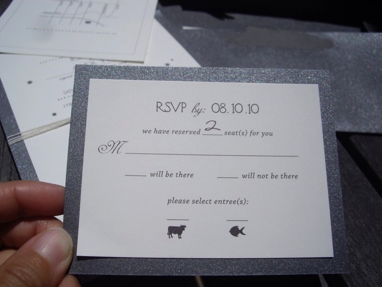 招待状・出欠はがきの書き方1 : アメリカ☆手づくり結婚式の挙げ方