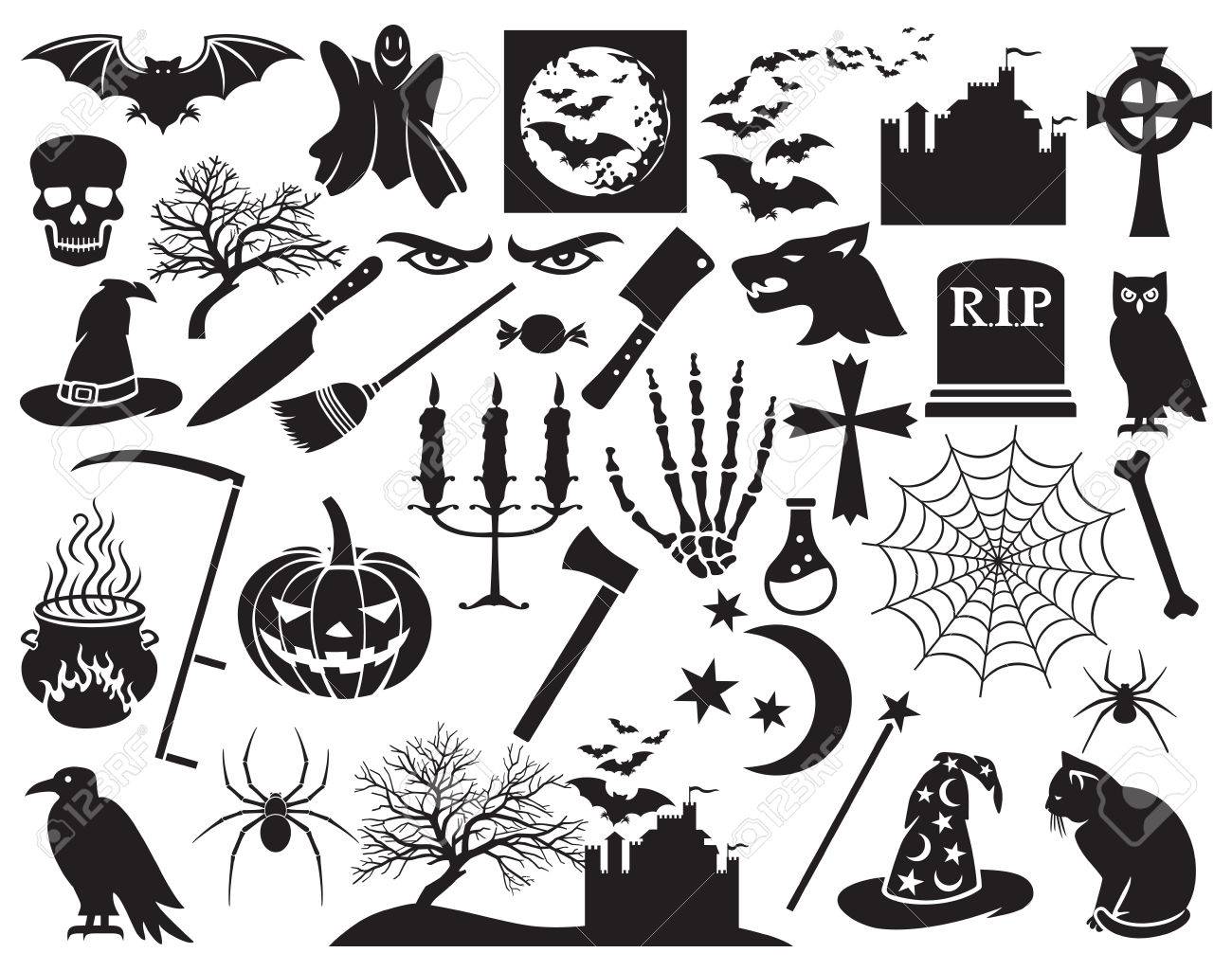 ハロウィンのアイコン素材FLAT ICON DESIGN -フラットアイコンデザイン