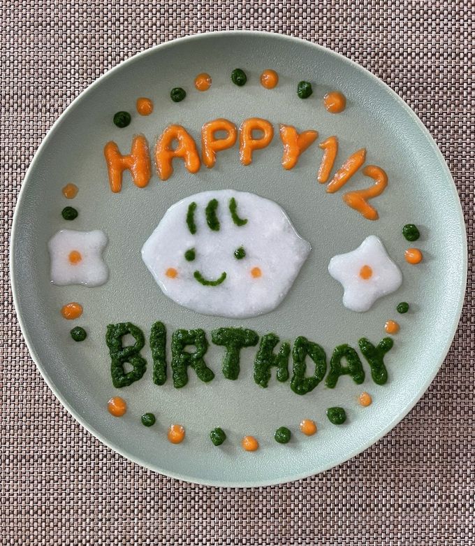 ハーフバースデーケーキ赤ちゃんのための可愛い離乳食ケーキベビリナ