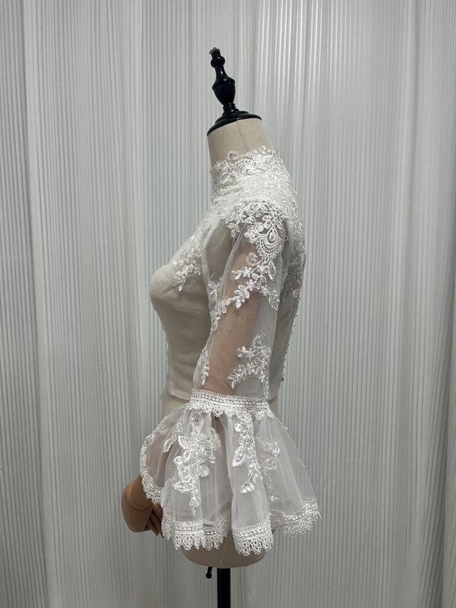 春新流行ショートフレアベルスリーブウェディングドレスシンプルなOネックレースアップバックウェディングドレス Alibaba.com