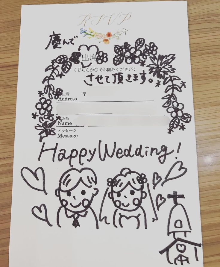 返信はがきアート 招待状アート 結婚式 返信ハガキフリマアプリ ラクマ