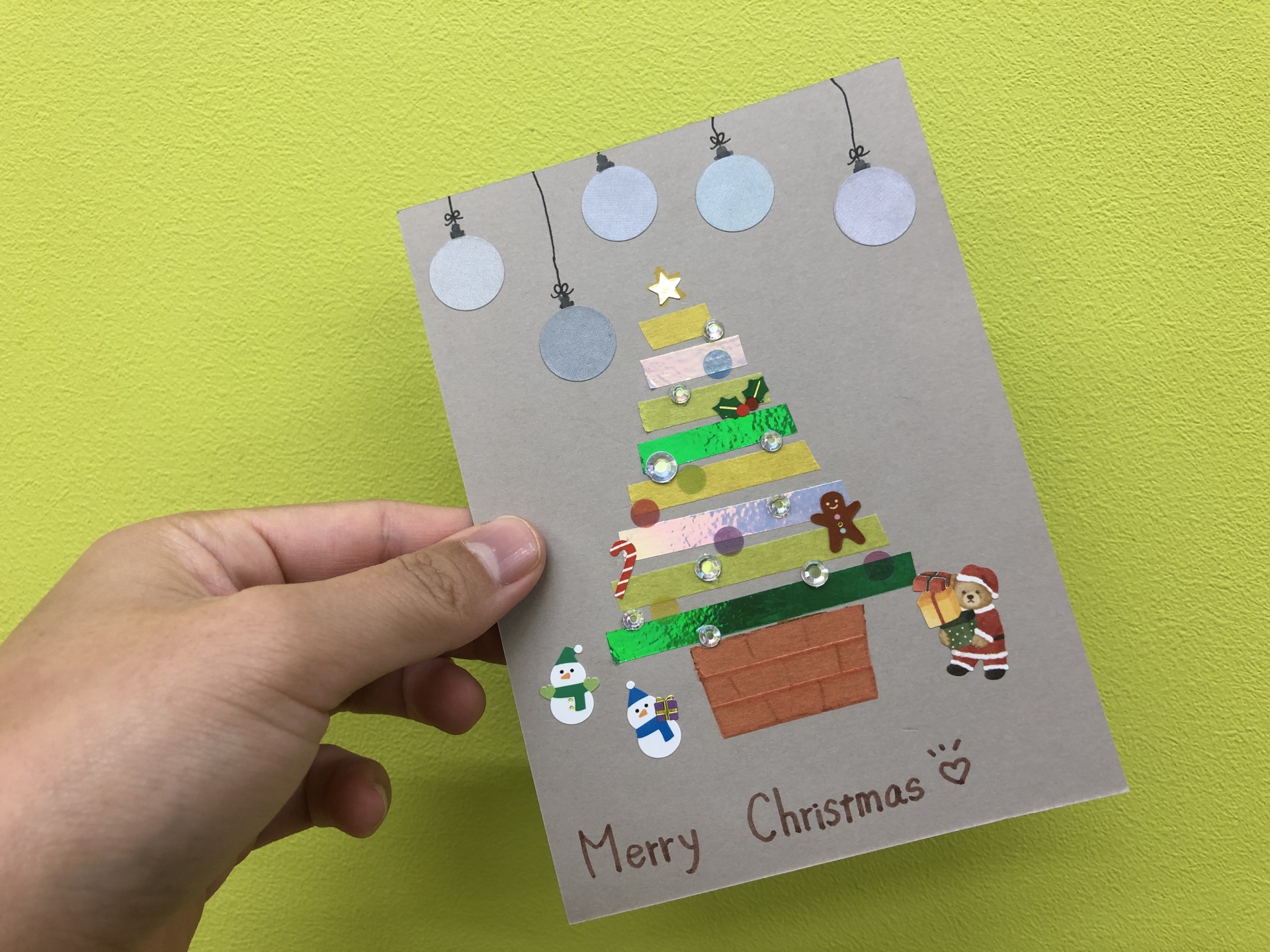 クリスマスカードをつくろうNPO法人ぱらママ