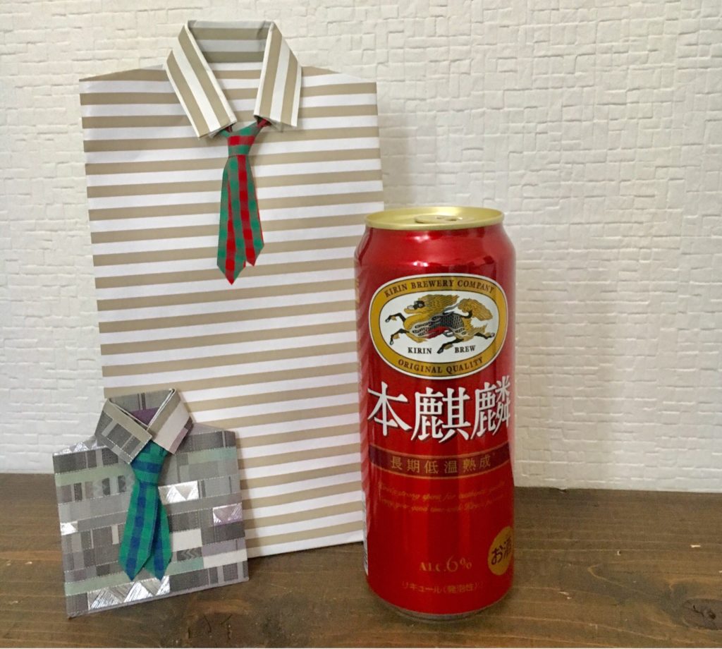 父の日 ビールの形のギフトボックス🍺