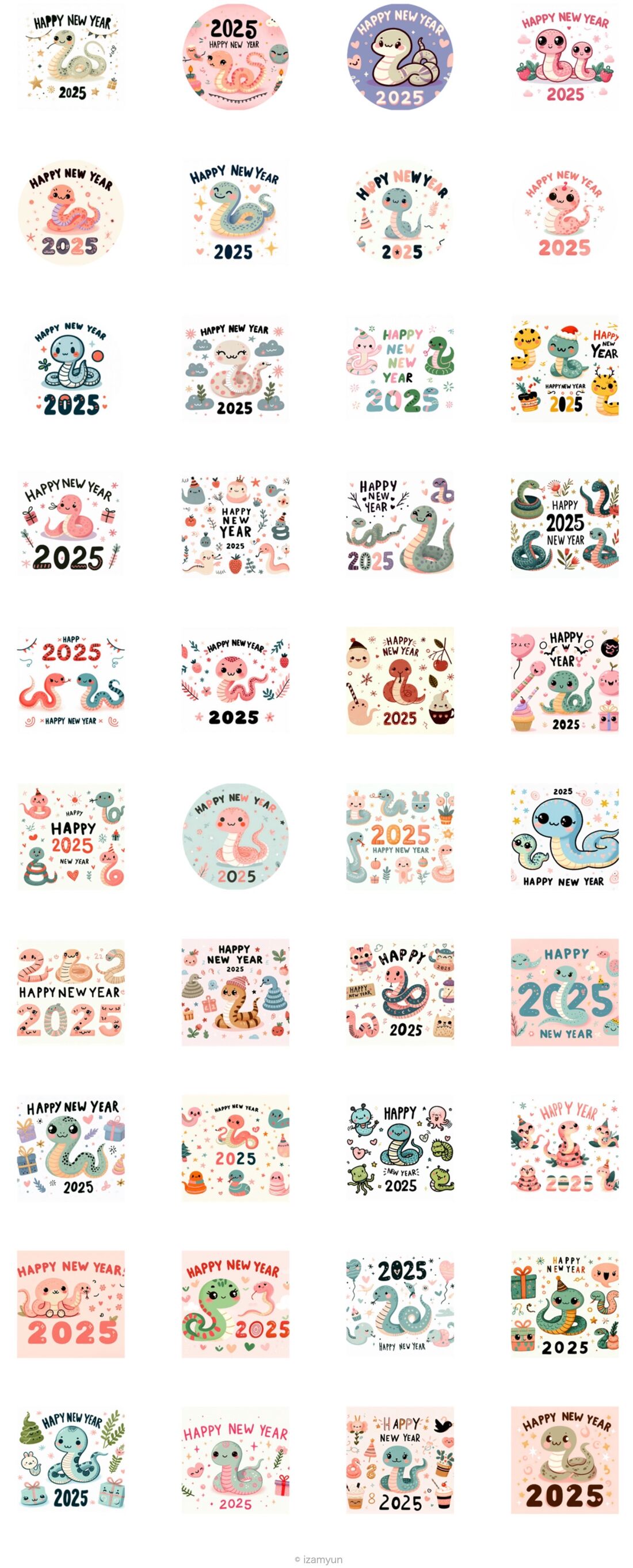 2025年版 新年『あけおめ、ことよろ』に使えるLINEスタンプ100選+α – 巳年 みどし の新年の挨拶にLINEスタンプを送る方法 -usedoor