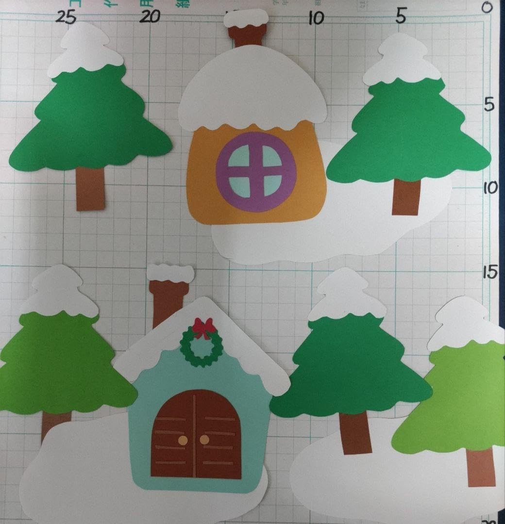 壁掛けフェルトクリスマスツリー 作って飾れる工作, そのまま作れる工作イベント工作キットの「たのつく」