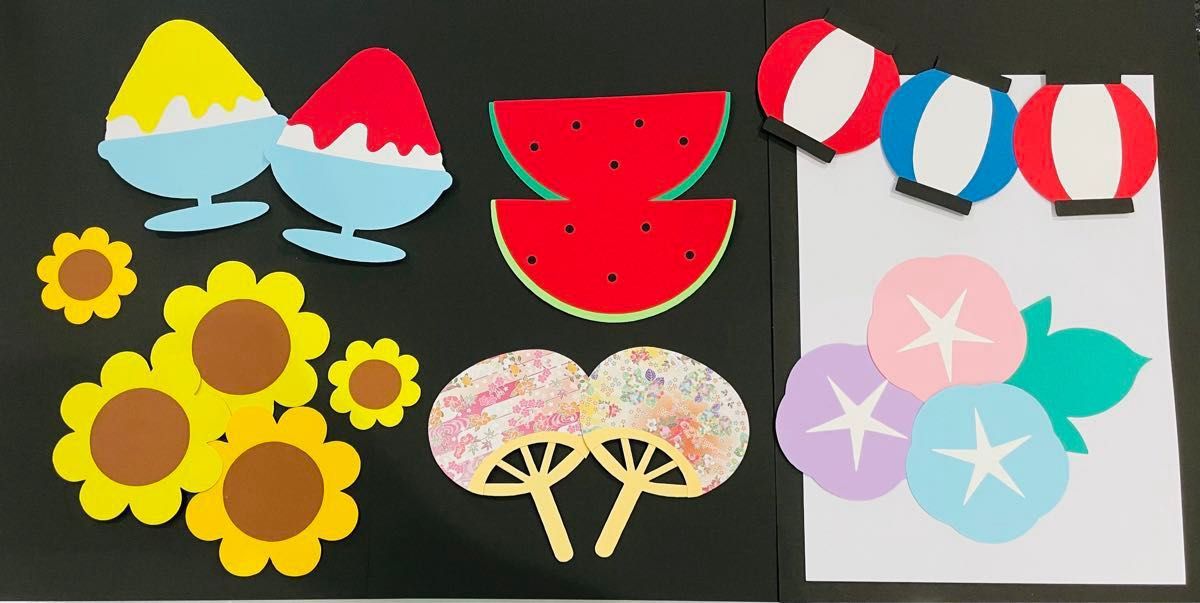 夏祭り クラスで作った提灯を飾りました。にじいろ保育園ブログ