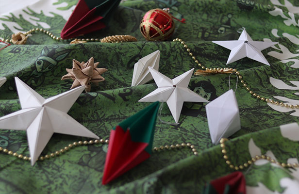 100均DIY 折り紙で作るクリスマスオーナメント✨Christmas