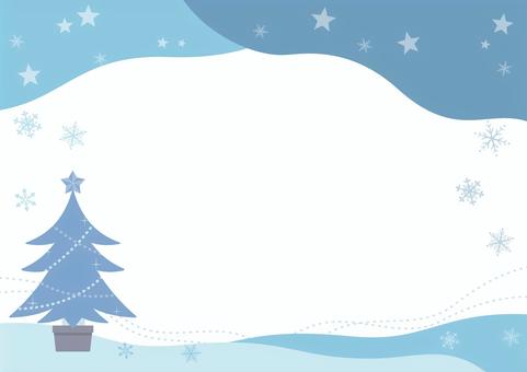 ホワイトとゴールドのクリスマスツリー、雪が降る背景のイラスト素材FYI07846762ストックフォトの QleanMarket キュリンマーケット