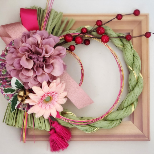 お正月リースの作り方ゆらり、家しごと。～共働き３人子育て主婦の節約ブログ