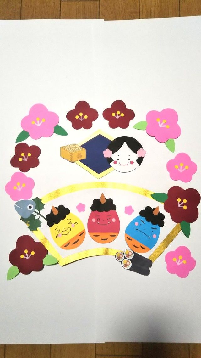 節分 壁面製作TikTok