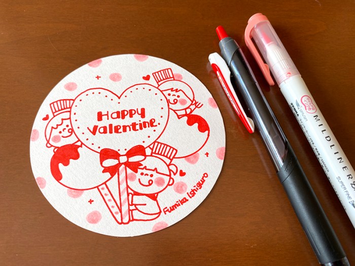 手描きイラスト バレンタイン