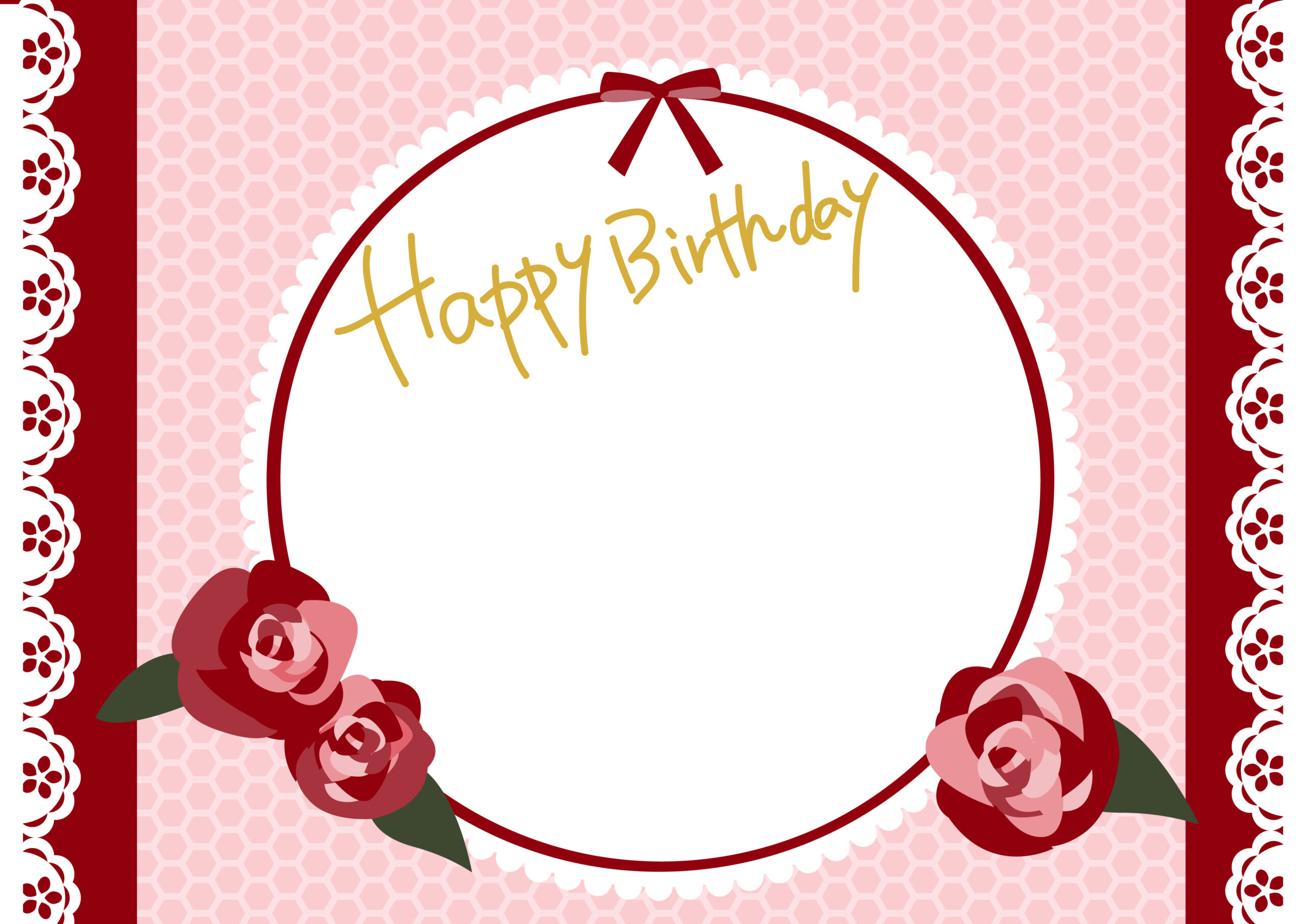 フリー素材:フレーム;カラフルなにじみが大人可愛いHappyBirthdayの手書き文字;640×480pix無料素材とwebデザイン・DTP・動画制作tigpig