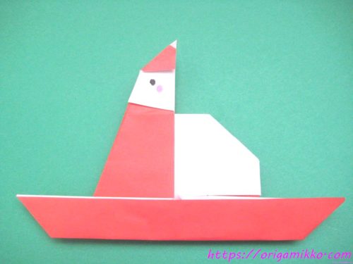 折り紙 サンタクロースの折り方２