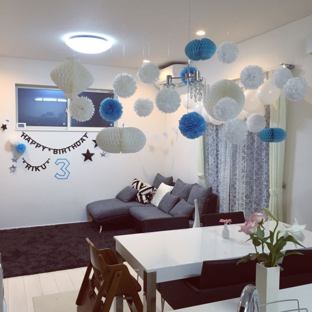誕生日会飾り付けのインテリア実例RoomClip ルームクリップ