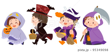 フリーイラスト死神の仮装をした男の子パブリックドメインQ：著作権フリー画像素材集