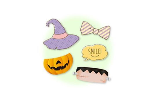 パーティ フォト プロップスハロウィン- 無料テンプレート公開中 - 楽しもう Office