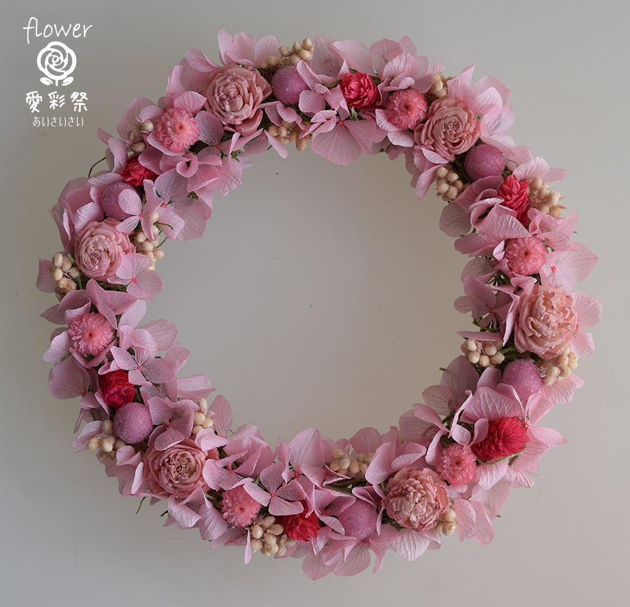 楽天市場 クリスマスリース ピンクの通販