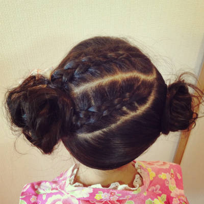 Aphrodite☆彡祭り編み込み狭山・金剛・河内長野の美容室 AphroditeのキッズヘアスタイルRasysa らしさ