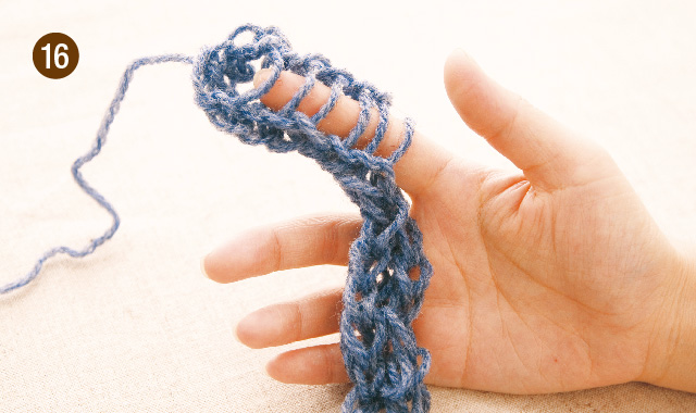 キッズマフラー 指編み の作り方帽子ファッション アトリエハンドメイドレシピ 作り方 と手作り情報サイト