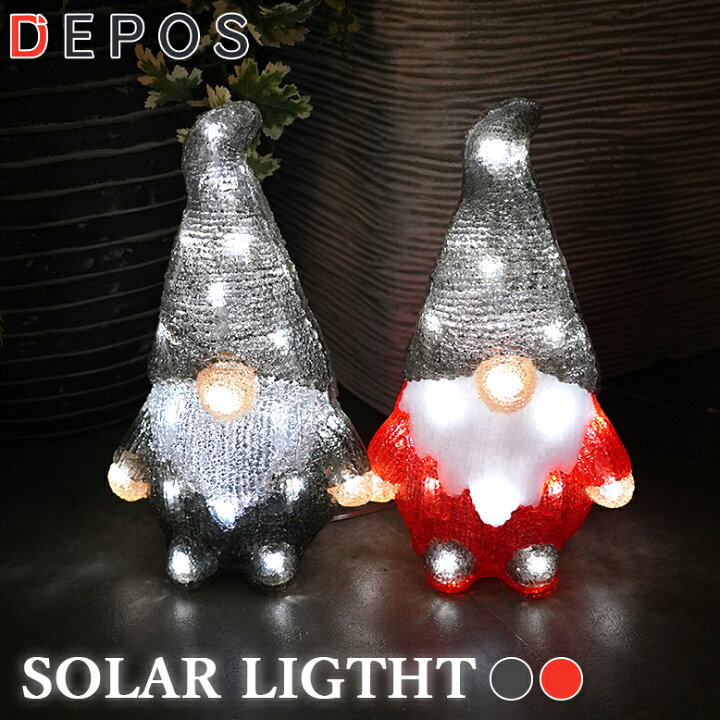Demanca クリスマス 飾り 屋外 ライト LED 置物 IP65防水 サンタクロース クリスマス 電飾 折りたたみ可能 可愛い ソーラーイルミネーション スノーマン サンタ ガーデンライト 屋外用 ソーラー充電式 おしゃれ かわいい イルミネーションライト 埋め込み式 クリスマス