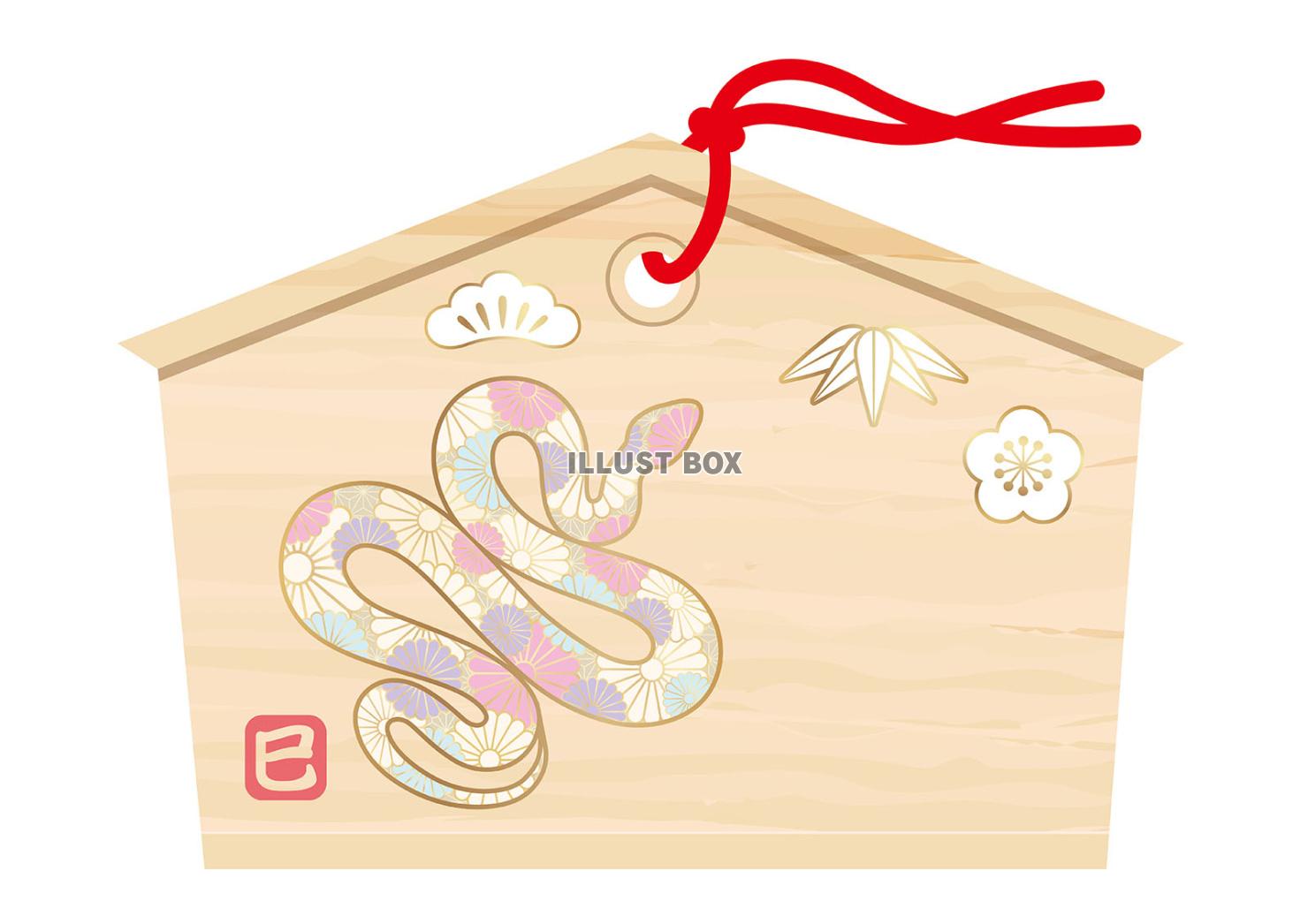 年賀状 絵馬 獅子舞10423000982 の写真・イラスト素材アマナイメージズ