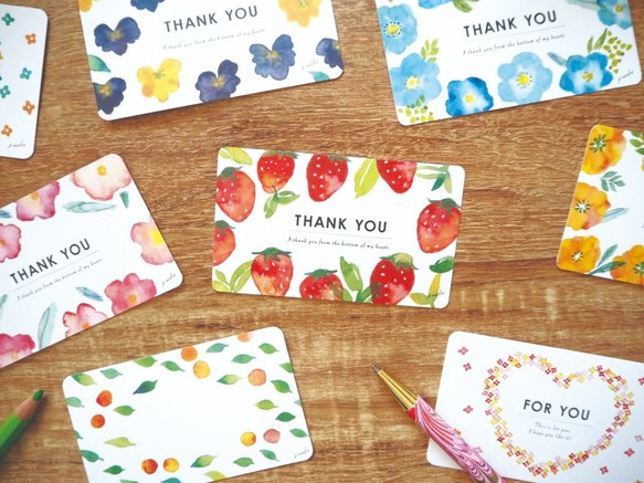 暑中見舞いカード メッセージカード 手書き ハンドメイド 5枚セット 夏 こども - メルカリ