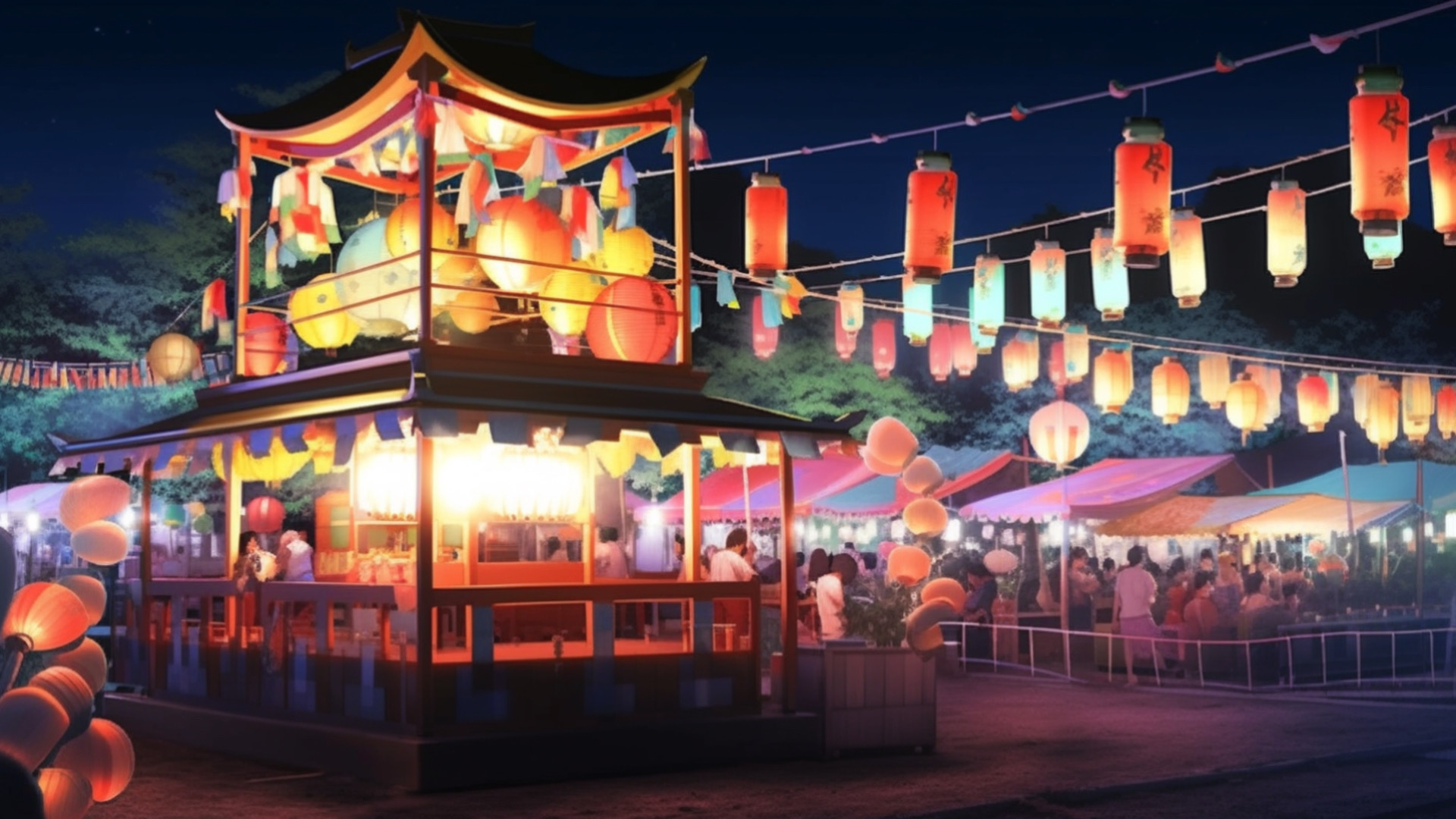 シンプルな年半ばの伝統的な祭りのポスターの背景 背景 フリー素材PSD無料ダウンロード - Pikbest