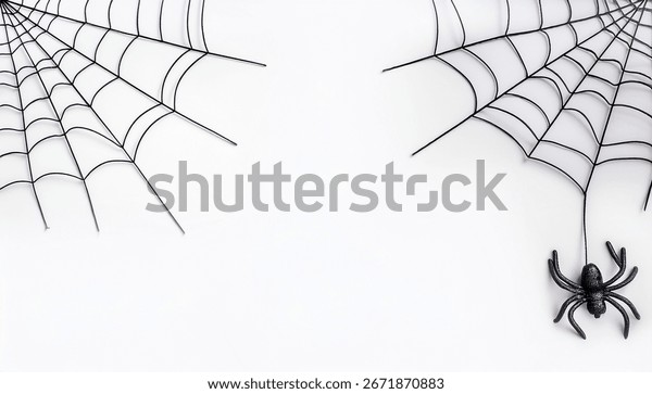 蜘蛛の巣とカボチャのハロウィンの背景 イラスト素材6882768- フォトライブラリ