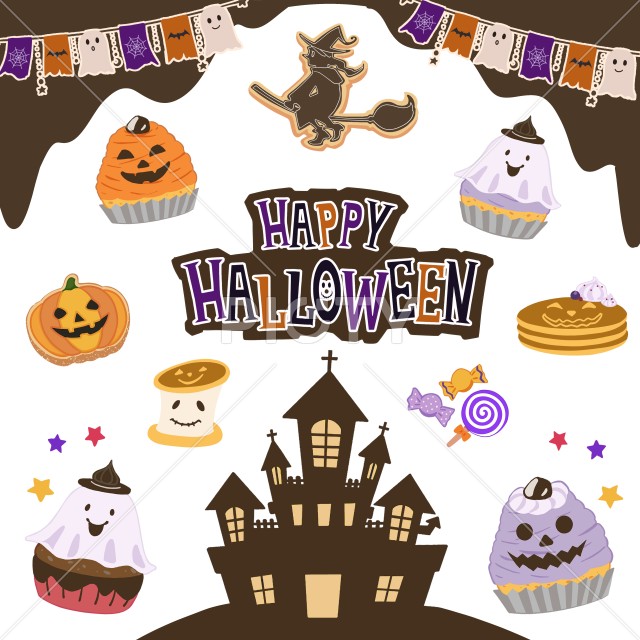 楽天市場 ハロウィン クッキー 50枚入り 個包装 送料無料お菓子 スイーツ 焼菓子 詰め合わせ ギフト Halloween ハロウインかわいい イラスト入り おばけ 魔女 ジャックオーランタン 猫 ホラーハウス 城 カラフル おいしい おやつ 子供 友達 プレゼント 配る 配布