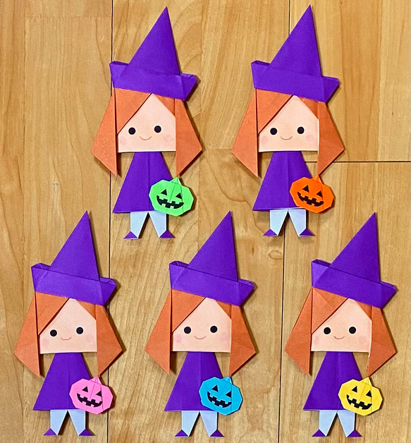 ハロウィンの折り紙2つを紹介します