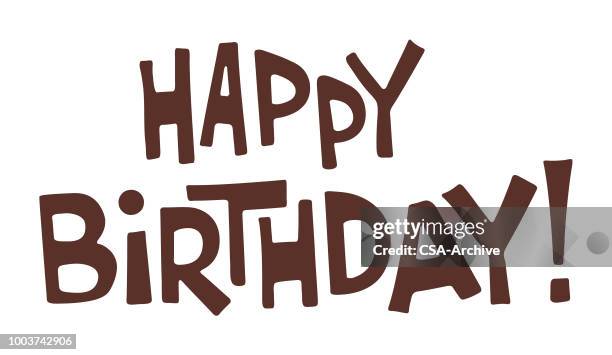 カラフルHAPPY BIRTHDAY文字イラストのフリー素材イラストイメージ