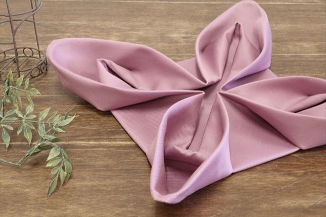 ナフキンの折り方 バラ編 結婚式・テーブルコーディネート定番- 鳥取三朝のせんたく屋 有限会社 山内