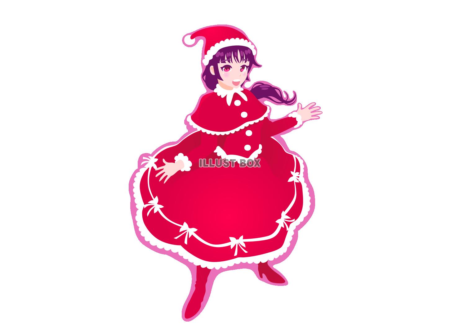 クリスマスにサンタの赤い衣装を着た女の子 AI画像のイラスト素材104454624- PIXTA