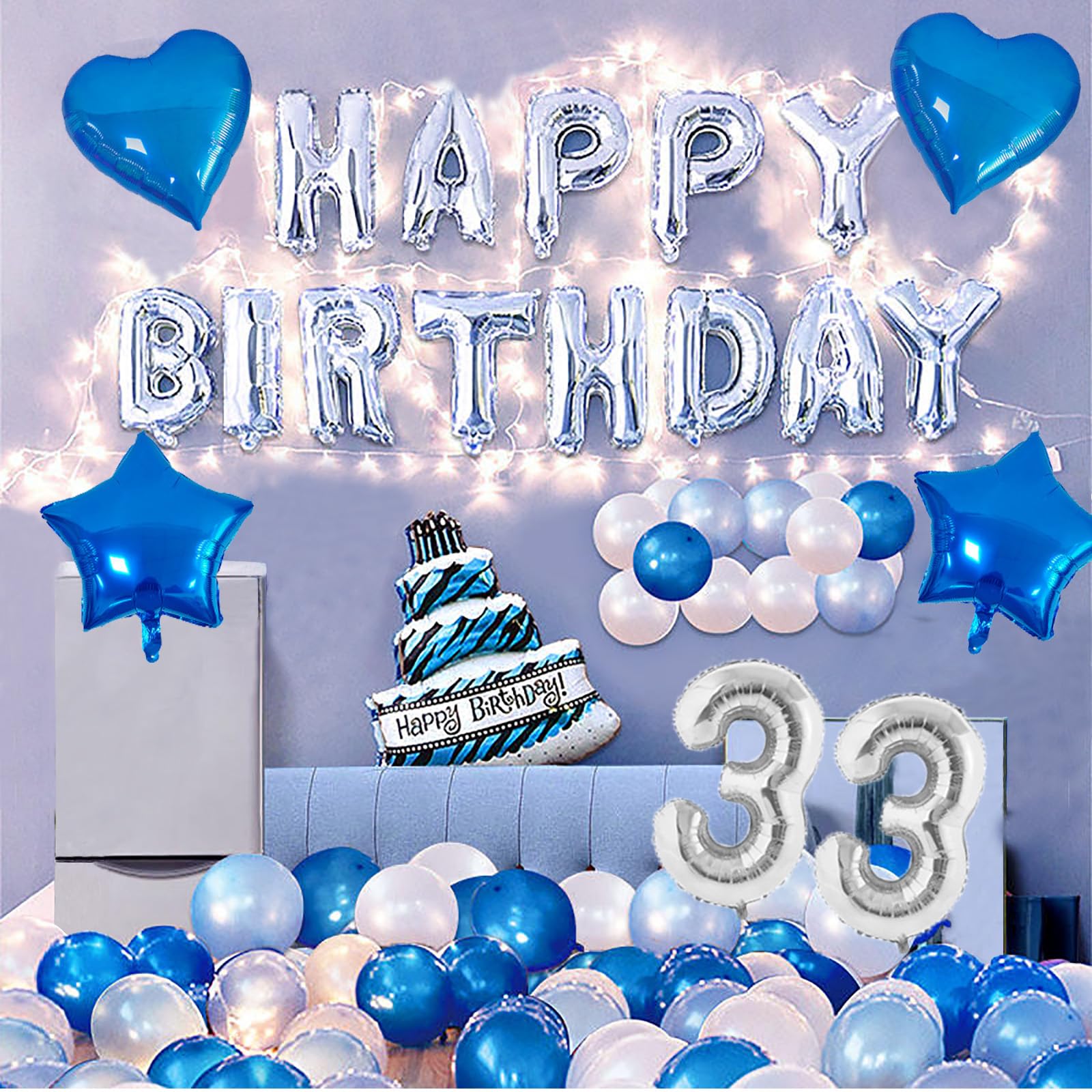 これ1つで！バースデー デコレーションセット誕生日 飾り付け 装飾 バルーンガーランド タッセル 人気party shopHanamei パーティーショップハナメイ