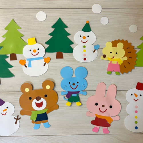 クリスマスハンドメイドリース 壁面飾り 保育園 幼稚園アンパンマン